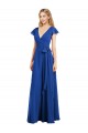 Lxue Chiffon V-Neck A-Line Royal Blue Bridesmaid Dress Manchester