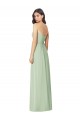 Soft Chiffon Strapless Trumpet Sage Bridesmaid Dress Manchester
