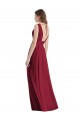 Lxue Chiffon V-Neck Tie Back A-Line Sea Glass Bridesmaid Dress Manchester
