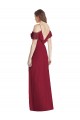 Soft Chiffon V-Neck V-Back Trumpet Royal Blue Semi Formal Evening Dress / Bridesmaid Dress Manchester