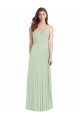 Soft Chiffon V-Neck Trumpet Sage Semi Formal Evening Dress / Bridesmaid Dress Manchester