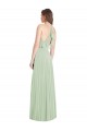 Soft Chiffon V-Neck Trumpet Sage Semi Formal Evening Dress / Bridesmaid Dress Manchester