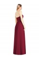Soft Chiffon Strapless Trumpet Hot Pink Semi Formal Evening Dress / Bridesmaid Dress Manchester