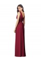 Soft Chiffon V-Neck V-Back A-Line Royal Blue Semi Formal Evening Dress / Bridesmaid Dress Manchester