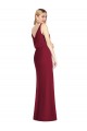 Soft Chiffon V-Neck V-Back Mermaid Dusty Pink Bridesmaid Dress Manchester