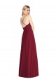 Soft Chiffon V-Neck Open Back A-Line Royal Blue Formal Dress / Bridesmaid Dress Manchester