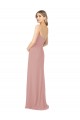 Soft Chiffon Strapless Sheath Dusty Pink Bridesmaid Dress Manchester