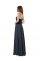 Soft Chiffon V-Neck Open Back A-Line Watermelon Bridesmaid Dress Manchester