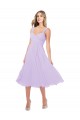Soft Chiffon Sweetheart A-Line Lilac High Low Bridesmaid Dress Manchester