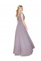Soft Chiffon High Neck V-Back A-Line Dusty Rose Formal Evening Gown / Prom Dress / Bridesmaid Dress Manchester