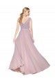 Soft Chiffon High Neck V-Back A-Line Primrose Formal Evening Gown / Prom Dress / Bridesmaid Dress Manchester