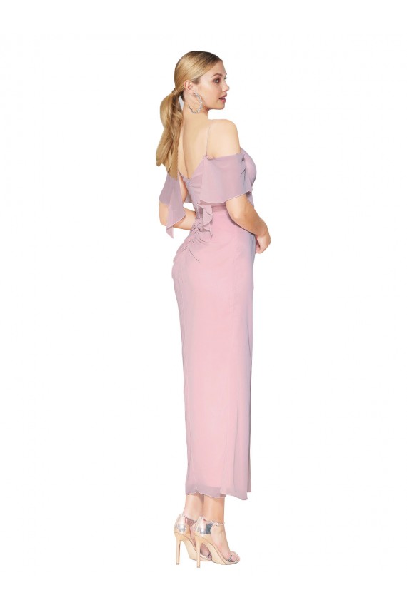 Soft Chiffon High Neck Mermaid Primrose Formal Evening Gown / Prom Dress / Bridesmaid Dress Manchester