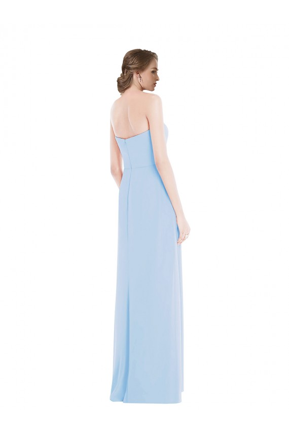 Soft Chiffon Sweetheart A-Line Light Sky Blue Formal Dress / Bridesmaid Dress Manchester