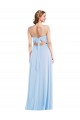 Soft Chiffon V-Neck A-Line Light Sky Blue Formal Evening Gown / Bridesmaid Dress Manchester