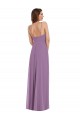 Soft Chiffon Sweetheart Low Back A-Line Dark Lavender Bridesmaid Dress / Formal Dress Manchester