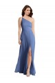 Soft Chiffon One Shoulder A-Line Windsor Blue Formal Evening Gown / Bridesmaid Dress Manchester