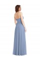 Soft Chiffon Strapless A-Line Dusty Blue Semi Formal Evening Dress / Bridesmaid Dress Manchester