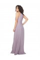 Chiffon Halter Neck Keyhole Back A-Line Pink Glow Bridesmaid Dress / Evening Dress Manchester