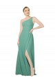 Soft Chiffon Strapless A-Line Icelandic Silver Bridesmaid Dress Manchester