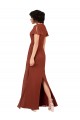 Soft Chiffon V-Neck A-Line Sea Glass Bridesmaid Dress / Formal Dress Manchester