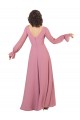 Soft Chiffon V-Neck A-Line Sea Glass Formal Dress / Bridesmaid Dress Manchester
