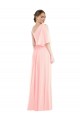 Soft Chiffon One Shoulder A-Line Pink Semi Formal Evening Dress / Bridesmaid Dress Manchester