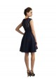 Lace V-Neck A-Line Dark Navy Bridesmaid Dress / Evening Dress Manchester