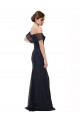 Lace Off the Shoulder Mermaid Dark Navy Prom Dress / Bridesmaid Dress Manchester