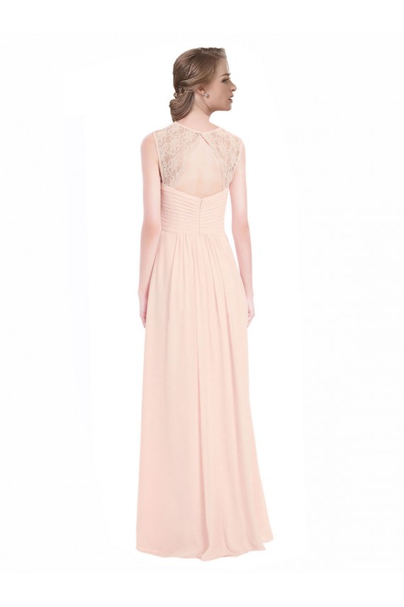 Soft Chiffon & Lace Sweetheart Keyhole Back A-Line Mint Green Bridesmaid Dress Manchester
