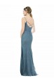 Lace V-Neck Open Back Sheath Bridesmaid Dress Manchester