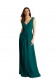 Soft Chiffon & Lace V-Neck Open Back A-Line Hunter Bridesmaid Dress Manchester