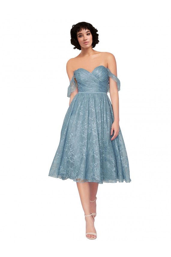 Lace Sweetheart Knee Length A-Line Bridesmaid Dress Manchester