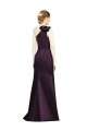 Satin One Shoulder Mermaid Grape Bridesmaid Dress Manchester