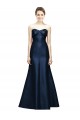 Satin Strapless Mermaid Dark Navy Bridesmaid Dress Manchester