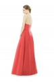 Satin Jewel Neck A-Line Firecracker Bridesmaid Dress Manchester