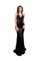 Sequin V-Neck Open Back Mermaid Black Black Tie Evening Gown / Prom Dress / Bridesmaid Dress Manchester