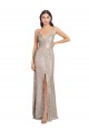 Sequin & Sparkling Sequin High Neck V-Back Sheath Silver Formal Evening Gown / Prom Dress / Bridesmaid Dress Manchester