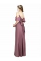 Silk like Satin Off the Shoulder Low Back Sheath Formal Evening Gown / Prom Dress / Bridesmaid Dress Manchester