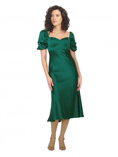 Silk like Satin Sweetheart Low Back A-Line Hunter Formal Evening Gown / Prom Dress / Bridesmaid Dress Manchester