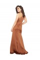 Silk like Satin One Shoulder A-Line Orange Formal Dress / Bridesmaid Dress Manchester