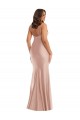 Silk like Satin V-Neck Mermaid Dusty Pink Formal Plus Size Evening Gown / Prom Dress / Bridesmaid Dress Manchester
