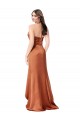 Silk like Satin Sweetheart Low Back A-Line Orange High Low Evening Gown / Prom Dress / Bridesmaid Dress Manchester