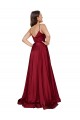 Silk like Satin Sweetheart Low Back A-Line French Blue Black Tie Evening Gown / Prom Dress / Bridesmaid Dress Manchester