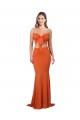 Spandex Strapless Mermaid Orange Formal Evening Gown / Prom Dress / Bridesmaid Dress Manchester