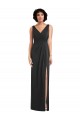 Spandex V-Neck V-Back Sheath Black Formal Evening Gown / Prom Dress / Bridesmaid Dress Manchester