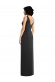 Spandex V-Neck V-Back Sheath Black Formal Evening Gown / Prom Dress / Bridesmaid Dress Manchester