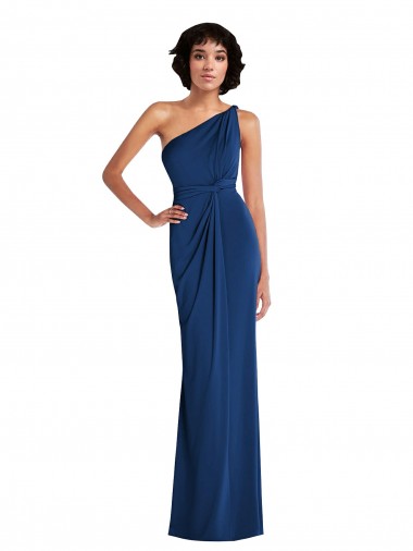Spandex One Shoulder Sheath Royal Blue Semi Formal Evening Dress / Prom Dress / Bridesmaid Dress Manchester