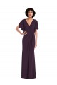 Spandex V-Neck Sheath Grape Formal Evening Gown / Prom Dress / Bridesmaid Dress Manchester