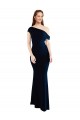 Stretch Crepe One Shoulder Mermaid Dark Navy Formal Evening Gown / Prom Dress / Bridesmaid Dress Manchester