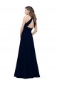Stretch Crepe High Neck Keyhole Back A-Line Dusty Pink Prom Dress / Bridesmaid Dress Manchester